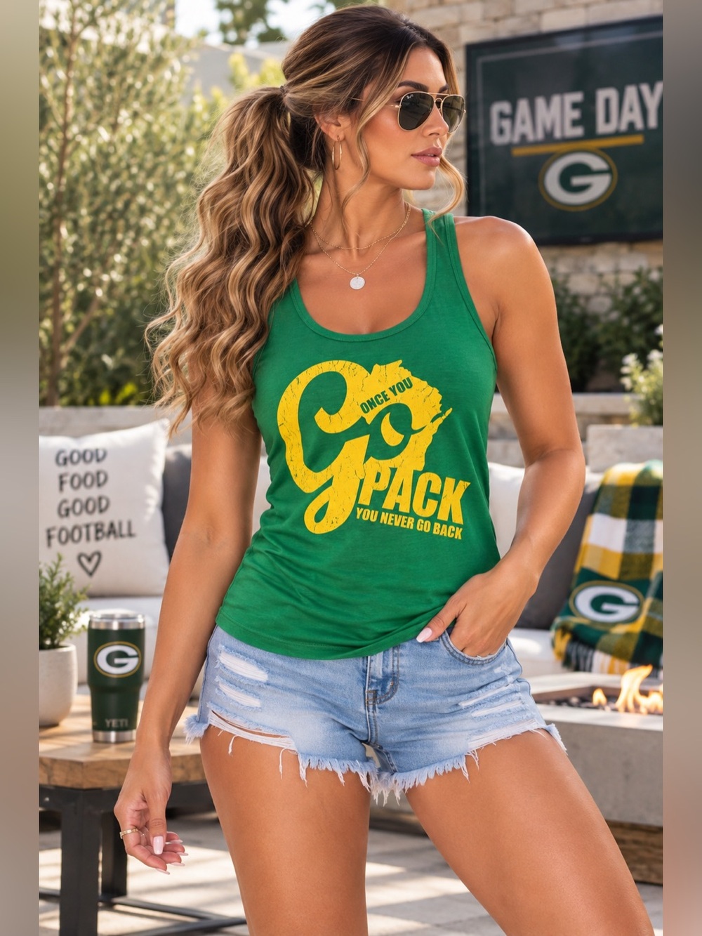 NFL Green Bay Packers Tank Top Women’s Green Bay Packers Tank Top